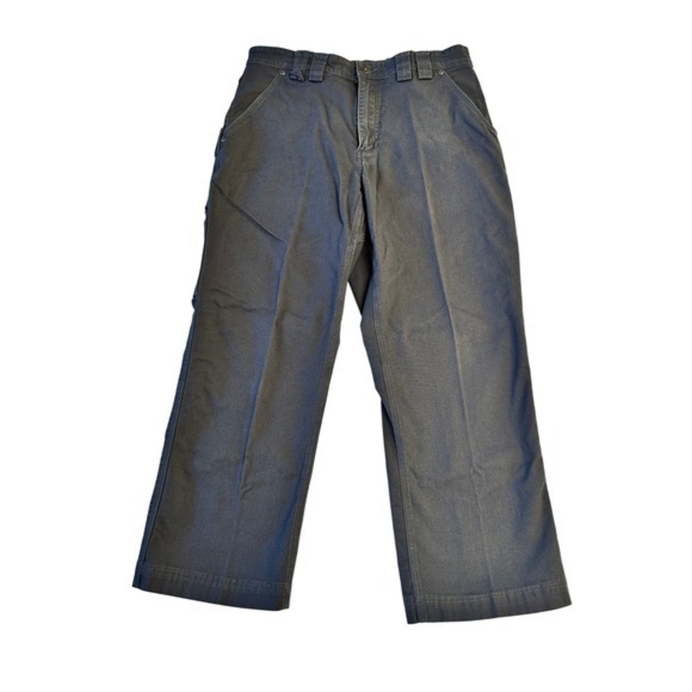 Duluth Trading Co Flex Fire Hose Pants Mens 32x27 Charcoal Work Utility Cargo JS